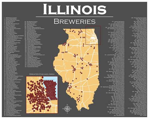 How many breweries are there in Illinois?