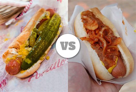 What is a Chicago-style hot dog vs New York style?