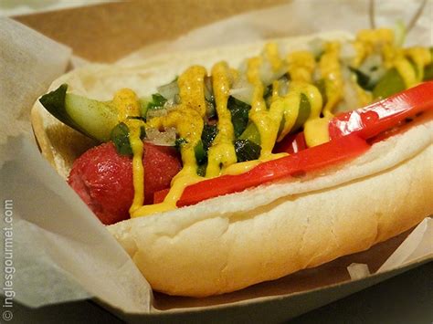 What is the Chicago hot dog with cheese?