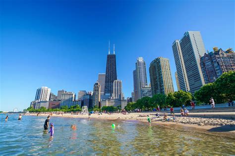 What is the deepest beach in Chicago?