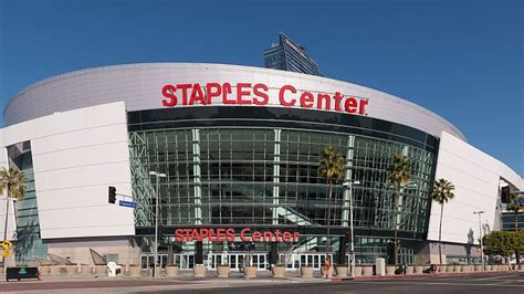 Who owns the naming rights to Staples Center?