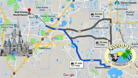 How Far Is Disney From Kissimmee?