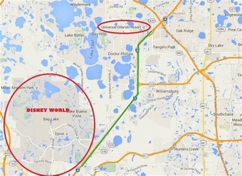 How Far Is It From Disney To Universal?