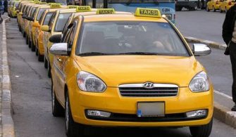 What is the blue taxi in Istanbul?