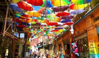 What is the most colorful neighborhood in Istanbul?