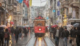 Which month is rainy in Istanbul?