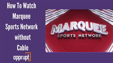 Can I get marquee sports without cable?