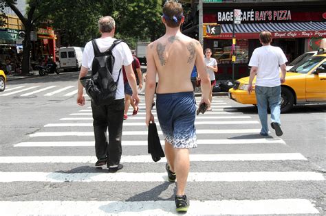 Can you walk around shirtless in New York?