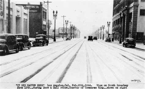 Has it ever snowed in Los Angeles?