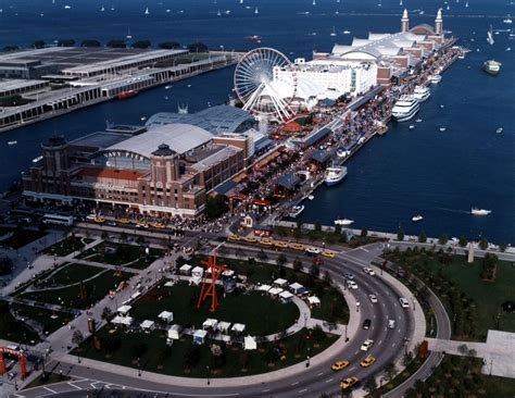 How deep is the water at Navy Pier Chicago?