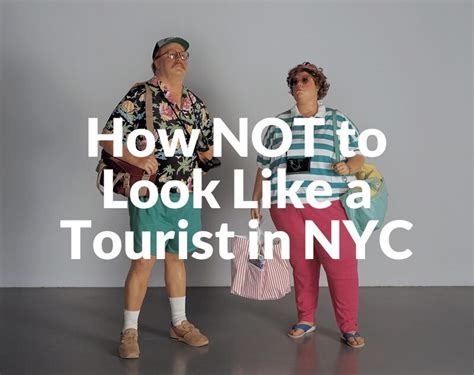 How do I not dress like a tourist in NYC?