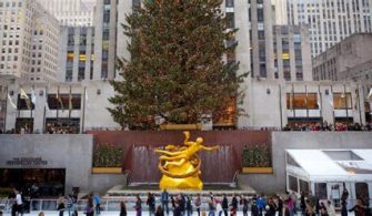 How far apart are Rockefeller Center and Times Square?