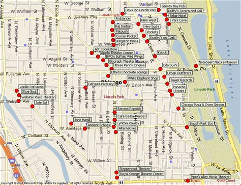 How far is Lincoln Park from downtown Chicago?