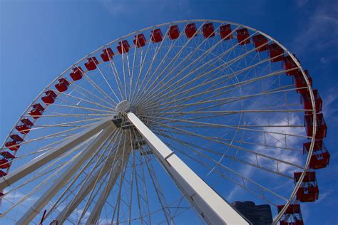 How long is one rotation on the Navy Pier Ferris wheel?