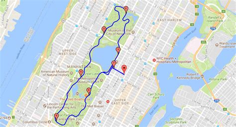 How many miles long is Central Park?