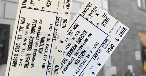 How much does Hamilton tickets cost?