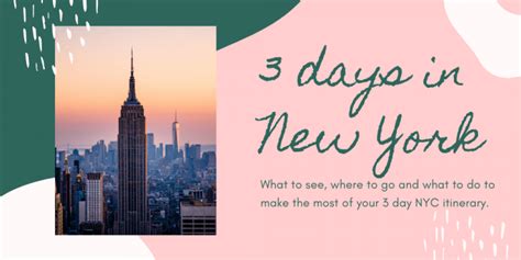 How much does it cost to spend 3 days in New York?