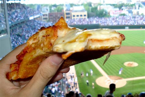 How much is a pizza at Wrigley Field?