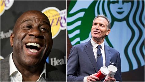 How much of Starbucks does Magic Johnson own?