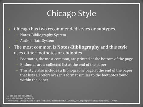 Is Chicago style for history?