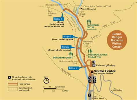 Is The Muir Woods Main Trail Loop To Bridge 2 Or 3?