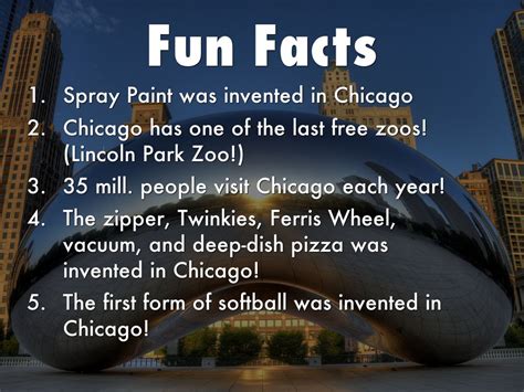 What are 5 facts about Chicago?