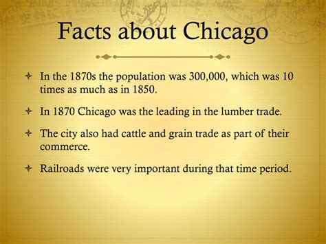 What are some historical facts about Chicago?