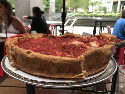 What are the layers of Chicago deep dish?