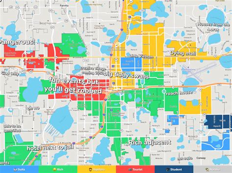 What are the neighborhoods in Orlando?