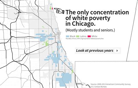 What are the white areas of Chicago?