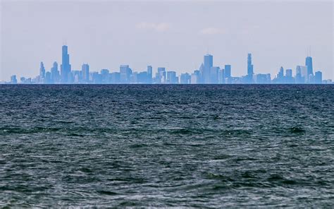 What City is directly across Lake Michigan from Chicago?