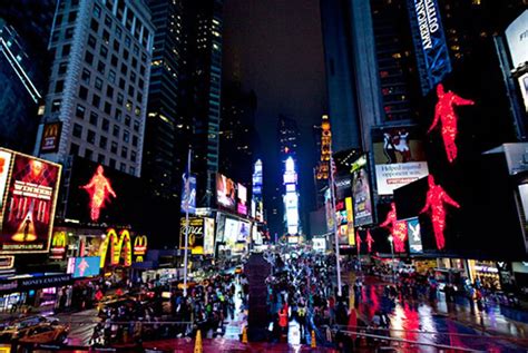 What happens in Times Square at midnight?