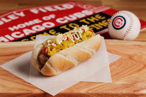 What hot dogs are sold at Wrigley Field?