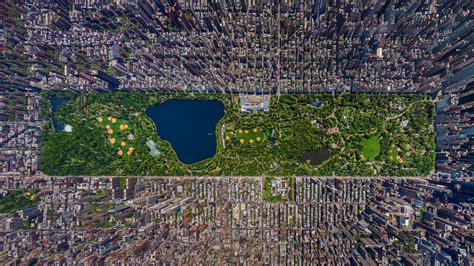 What is at the top of Central Park?