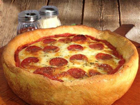 What is authentic Chicago deep-dish pizza?