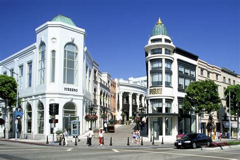 What is the big shopping street in LA?