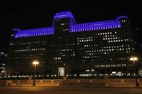 What is the Blue building in Chicago?