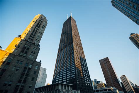 What is the famous black building in Chicago?