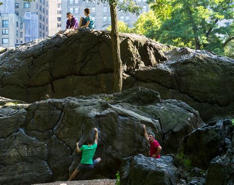 What is the famous rock in Central Park?