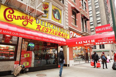 What is the name on a famous New York deli?