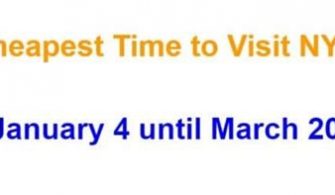 What month is the cheapest to go New York?