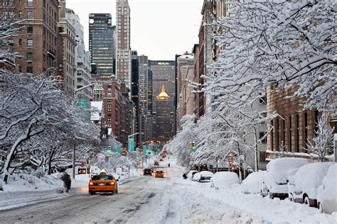 What month snows the most in NYC?