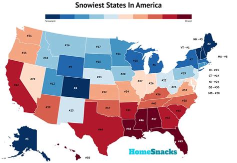 What state gets the most snow?