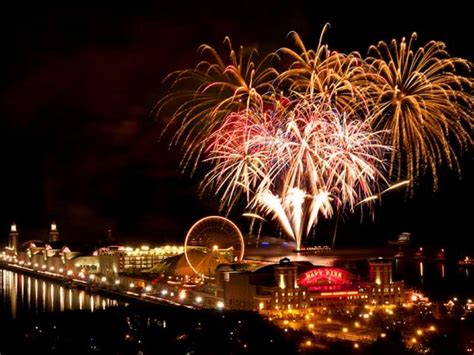 What time are fireworks in Navy Pier?