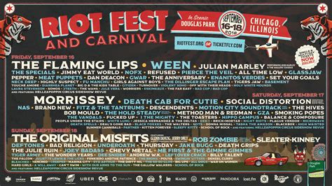 What time is Riot Fest in Chicago?