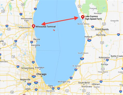 What two Illinois cities are on the shore of Lake Michigan?