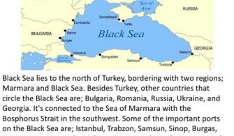 What two seas meet in Turkey?