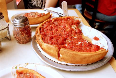 What was Chicago’s first deep-dish pizza?