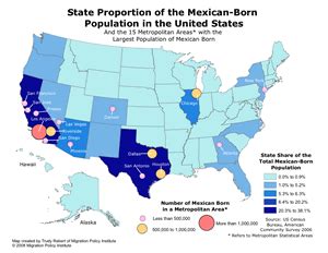 Where are most Mexicans in LA?