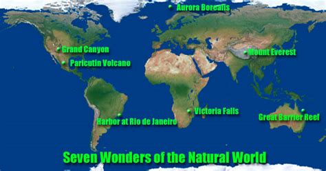 Where are the 7 natural wonders of the world?